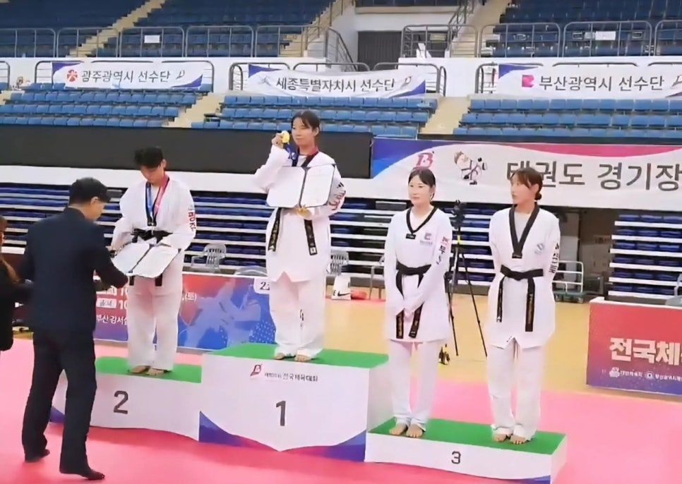 제106회 전국체육대회 태권도 겨루기ㆍ품새 시도별 메달 종합순위